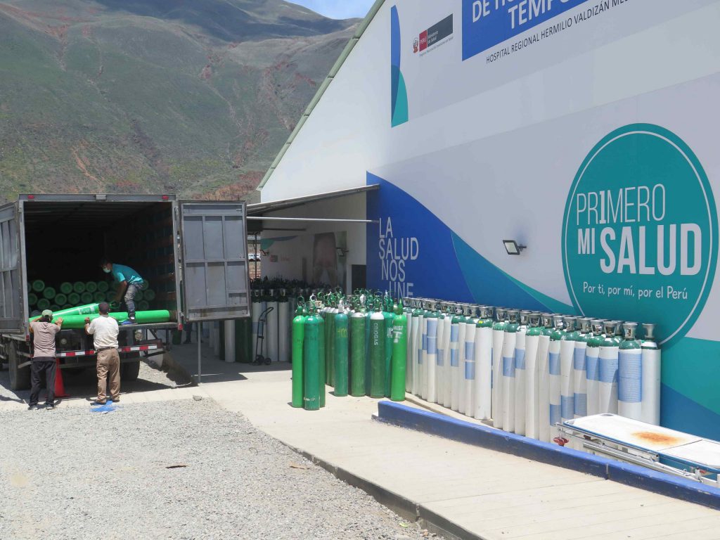 Hospital Valdizán solo tiene 22 balones de oxígeno de los 250 que necesita