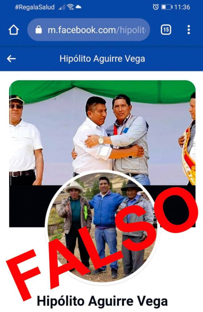 Crean cuenta de Facebook a nombre de alcalde de Marañón para estafar con cuento de licitación de obras