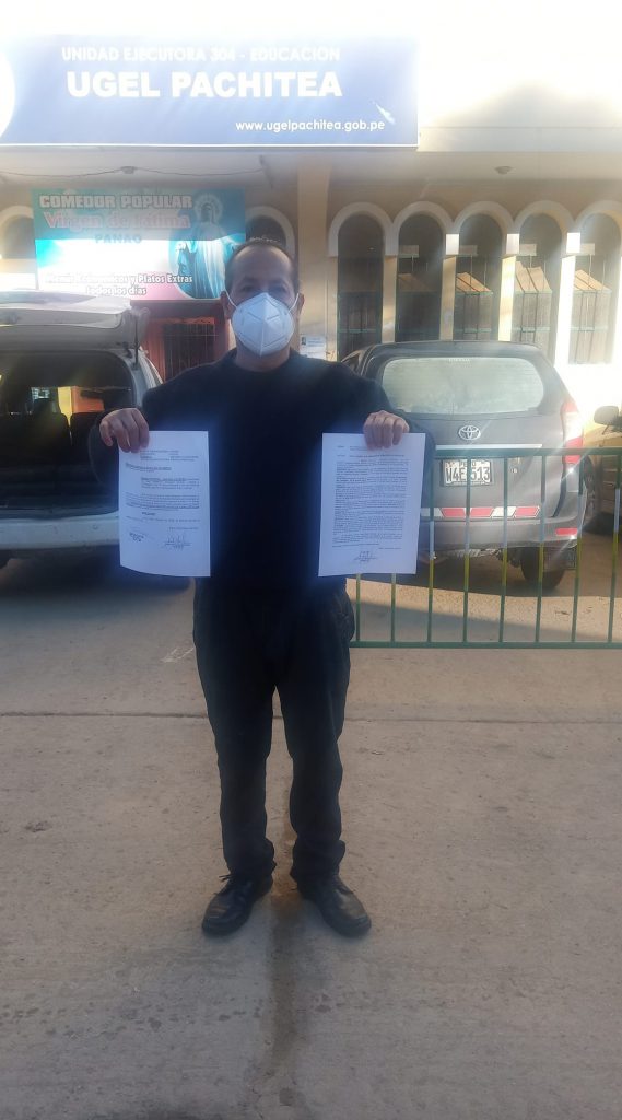 Docente huanuqueño denuncia que Ugel Pachitea no lo adjudicó en su cargo