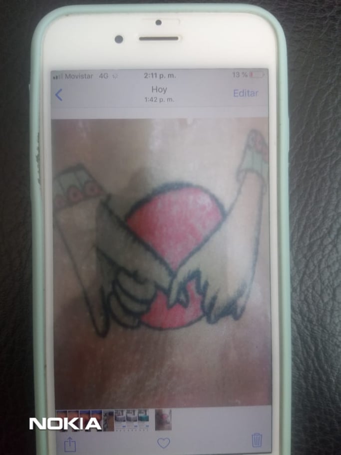 El tatuaje, la clave con la pudieron identificar a Silvano