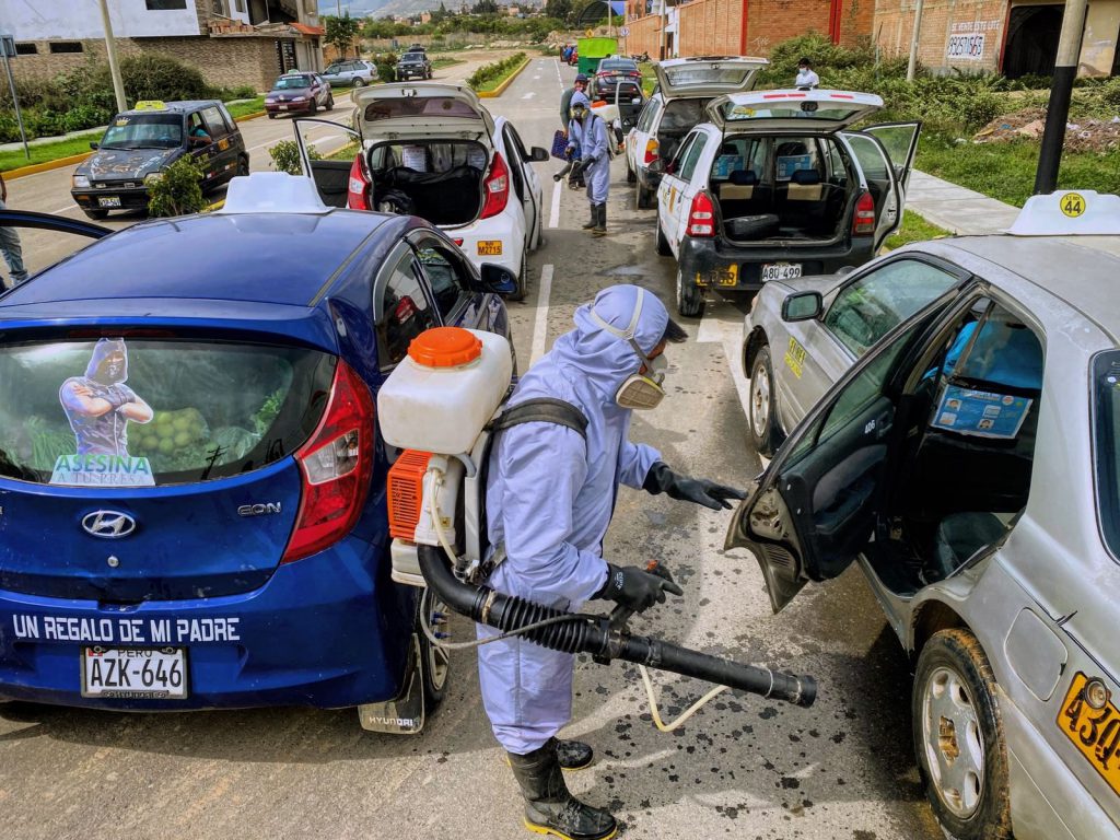Más de 3 mil vehículos han sido desinfectados en Huánuco durante la cuarentena