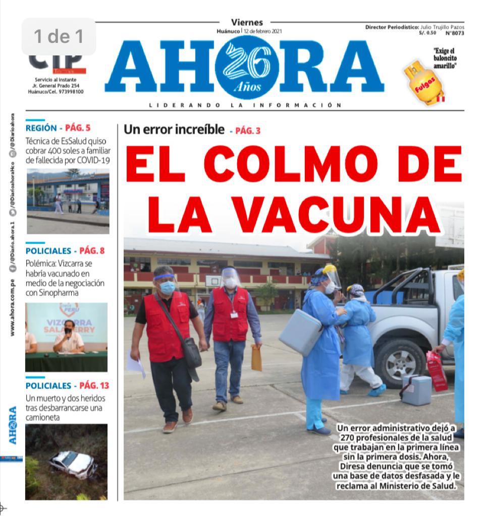 Edición digital Diario Ahora 12-02-2021