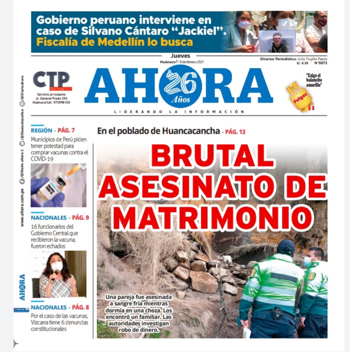 EDICIÓN DIGITAL DIARIO AHORA 18-02-2021
