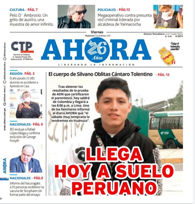Edición digital Diario Ahora 26-02-2021