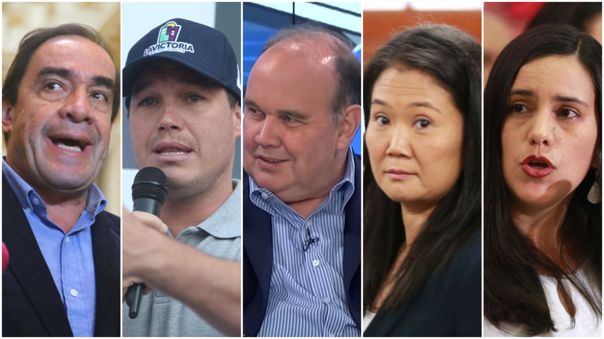 Forsyth, López Aliaga, Fujimori y Mendoza se disputan el segundo lugar en simulacro de votación