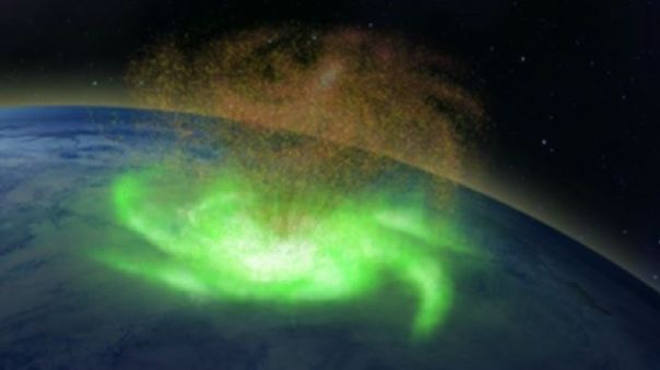 Captan por primera vez un huracán espacial sobre el planeta