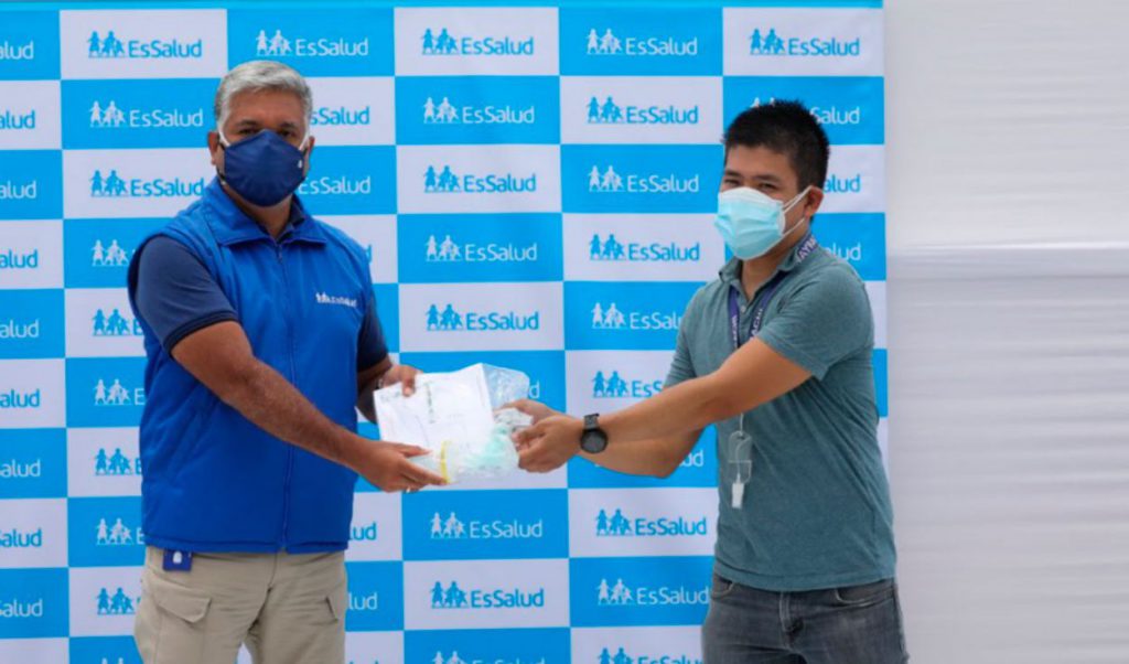 EsSalud recibió donativo de cánulas de oxígeno para pacientes COVID-19