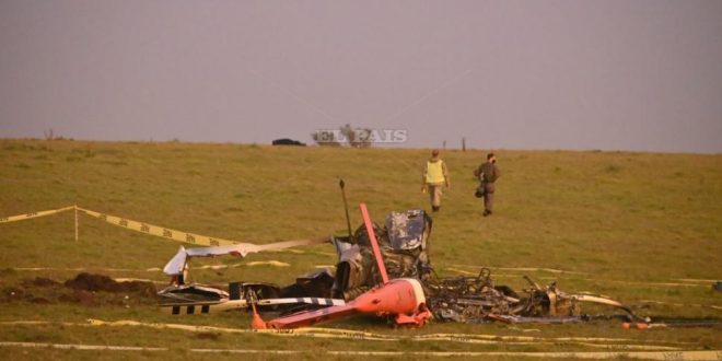 Se estrella helicóptero que trasladaba vacunas contra el COVID-19