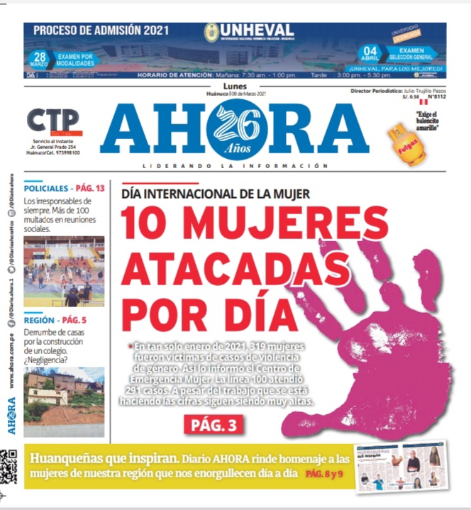 Edición digital Diario Ahora 08-03-2021