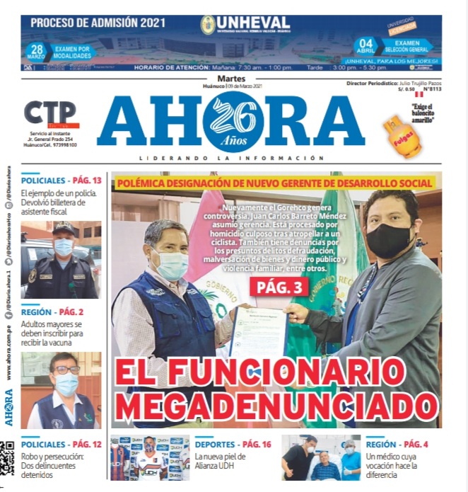 Edición digital Diario Ahora 09-03-2021