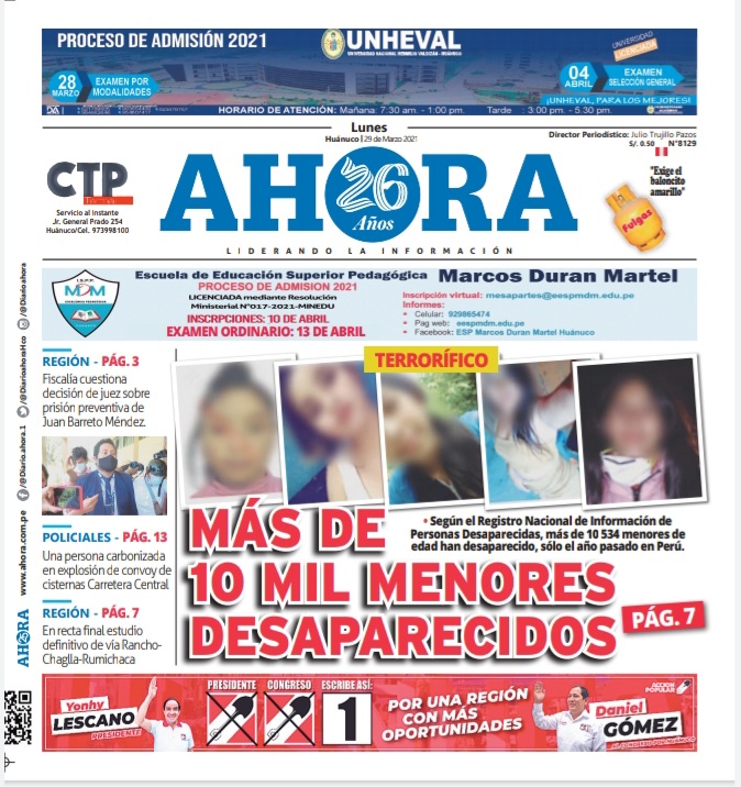 Edición digital Diario Ahora 29-03-2021