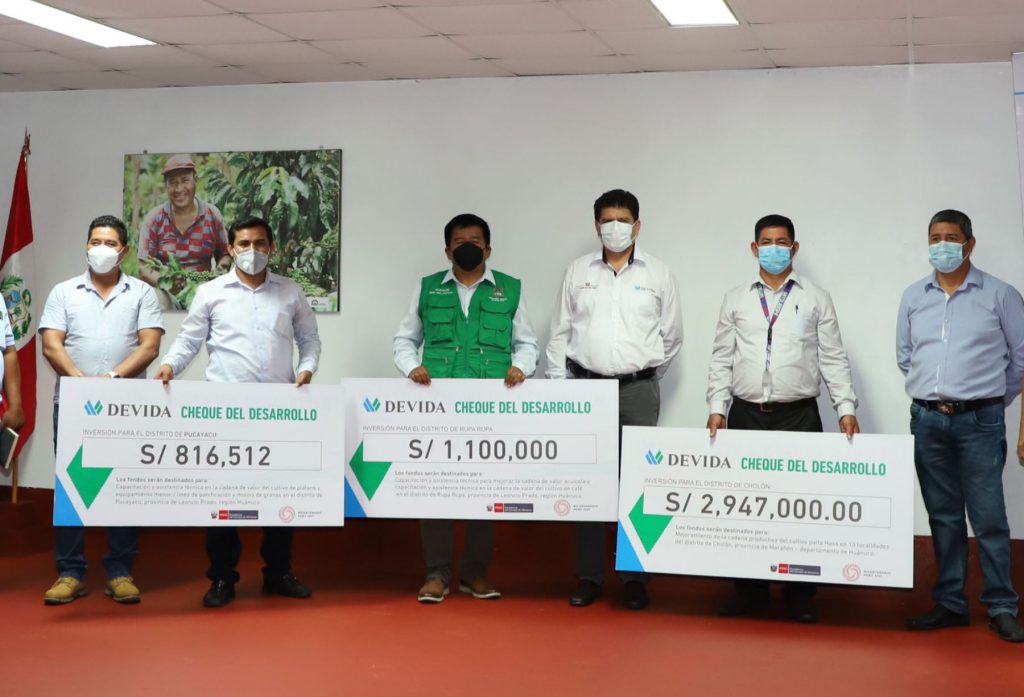 Destinan S/ 4 millones para financiar proyectos de desarrollo productivo en Huánuco