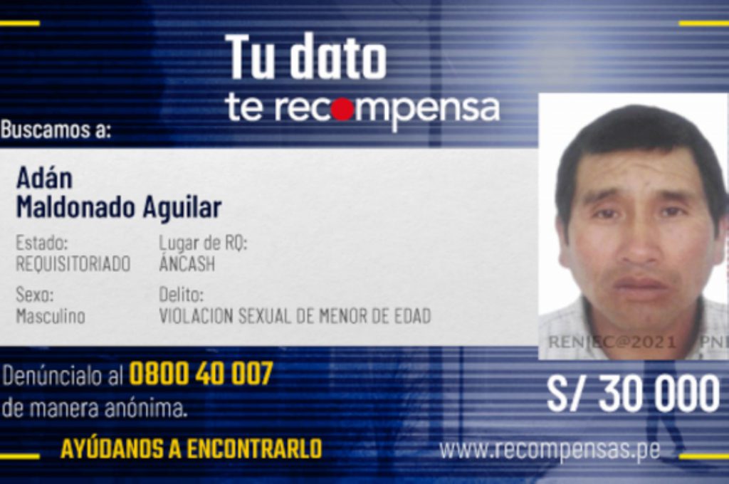 ##TuDatoTe Recompensa: se busca a violador condenado a cadena perpetua