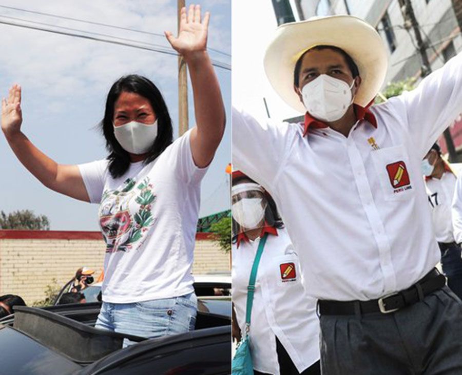 Simulacro de Ipsos coloca a Castillo primero con 51,1% y a Fujimori con 48,9%