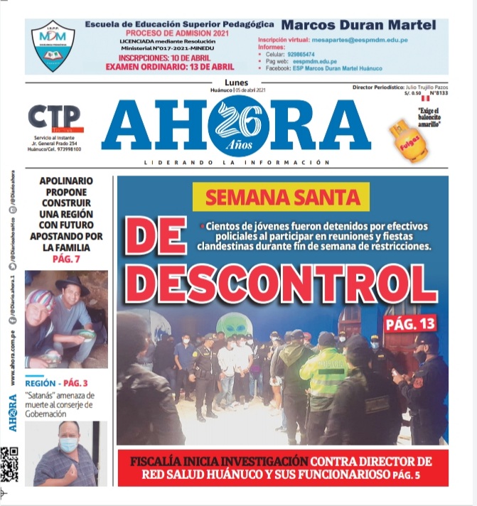 Edición digital Diario Ahora 05-04-2021