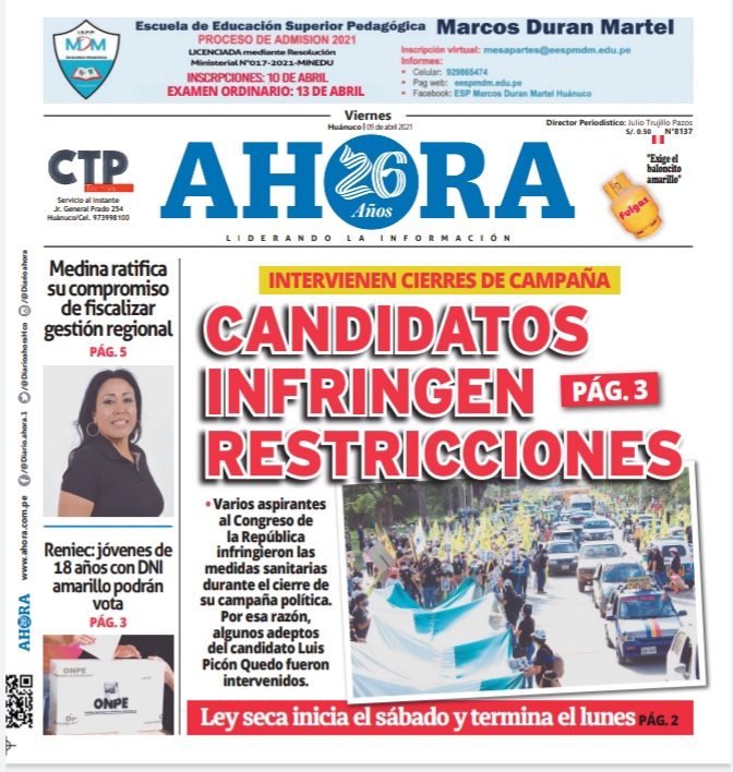 Edición digital Diario Ahora 09-04-2021