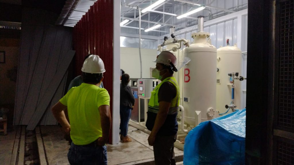 Avanzan primeras pruebas a planta de oxígeno en Amarilis