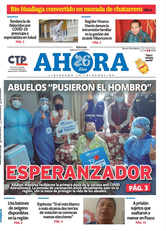 Edición digital Diario Ahora 30-04-2021