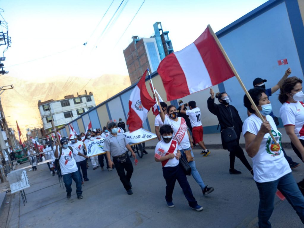 Huánuco se sumó a la marcha por la democracia y la libertad