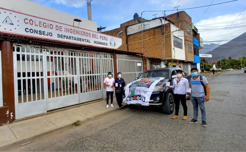 Ingenieros de Huánuco realizaron colecta para compra de planta de oxígeno