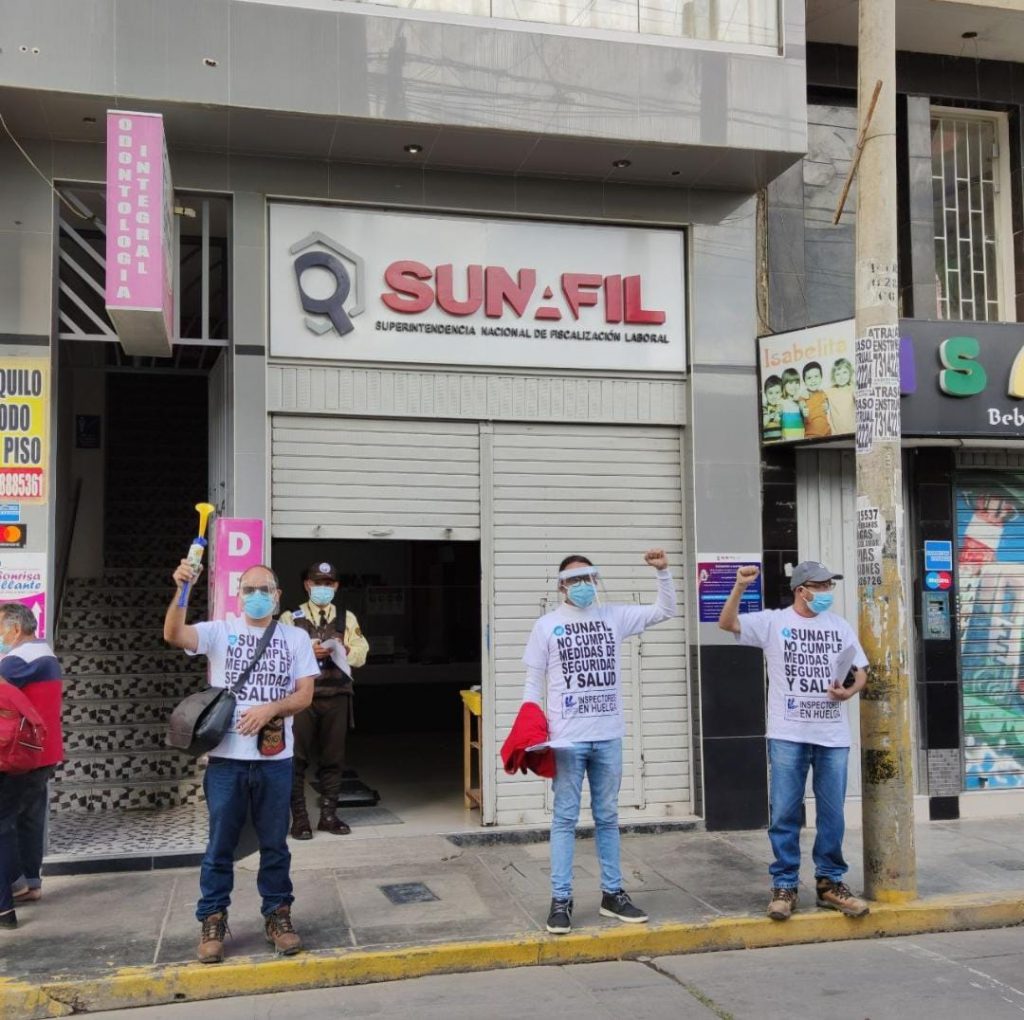 Inspectores de Sunafil iniciaron huelga indefinida