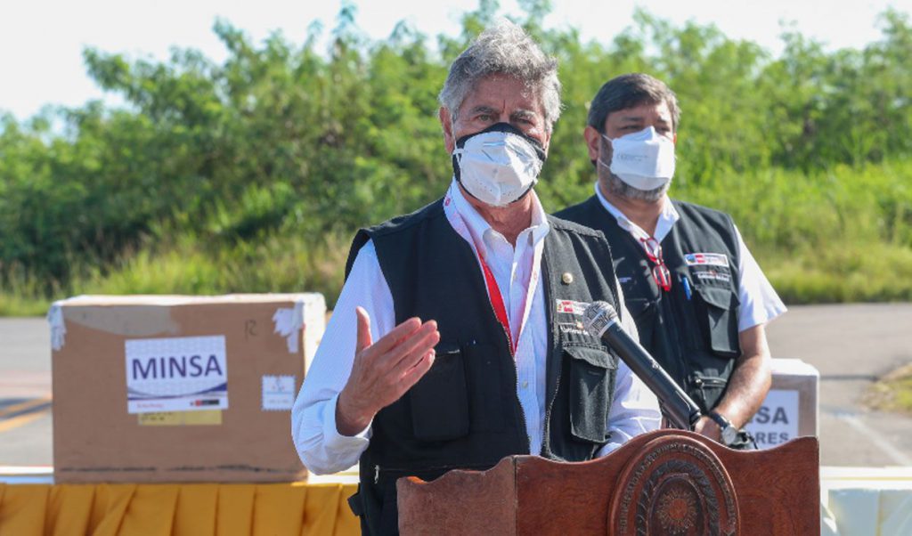 Francisco Sagasti asegura que existe un leve descenso de casos en este punto crítico de la segunda ola