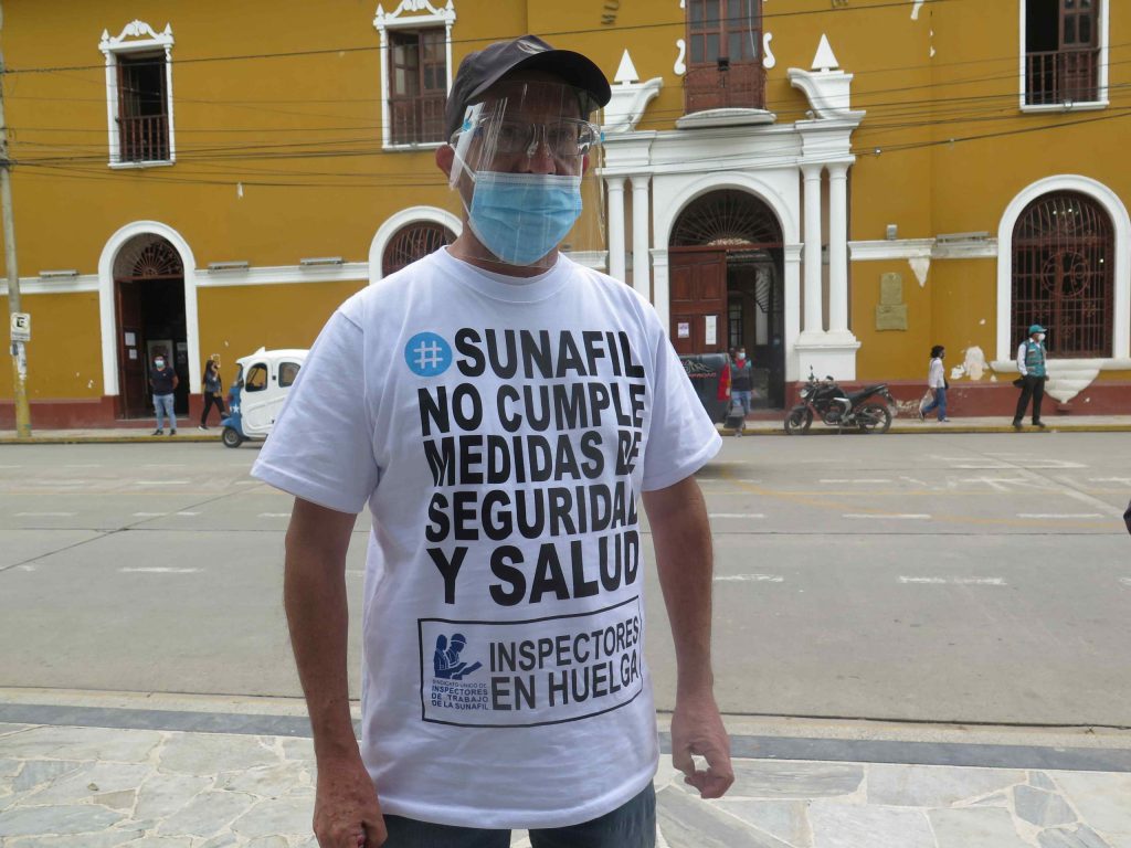 Segundo día de huelga: Inspectores de Sunafil exigen plan anti-covid
