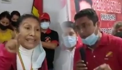 Simpatizantes de Castillo en Huánuco increpan a virtual congresista de Perú Libre