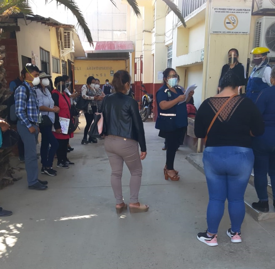 Trabajadores de la Diresa protestaron por falta de atención del nuevo director