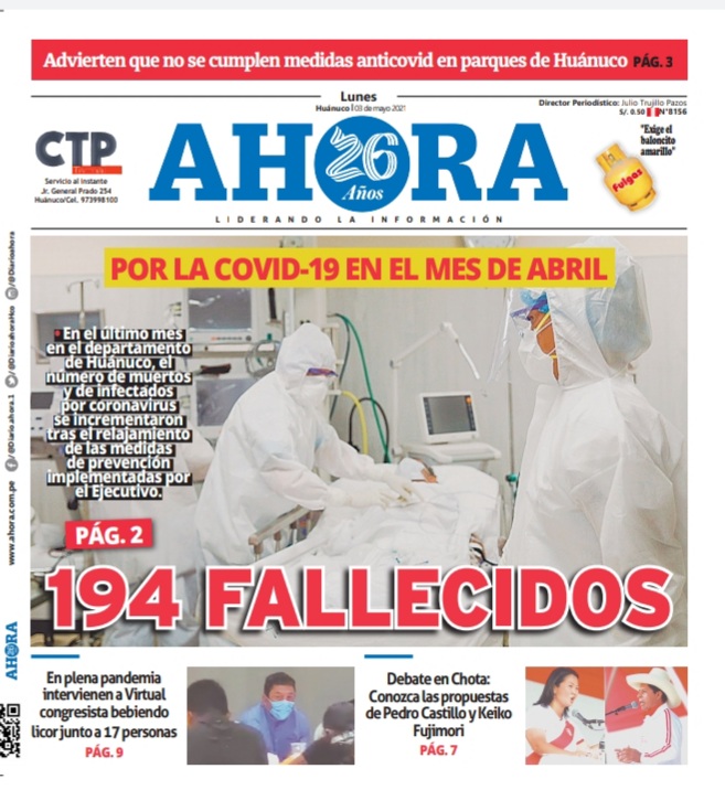Edición digital Diario Ahora 03-05-2021