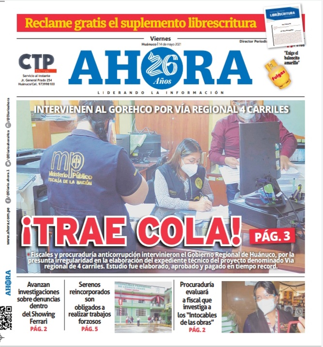 Edición digital Diario Ahora 14-05-2021