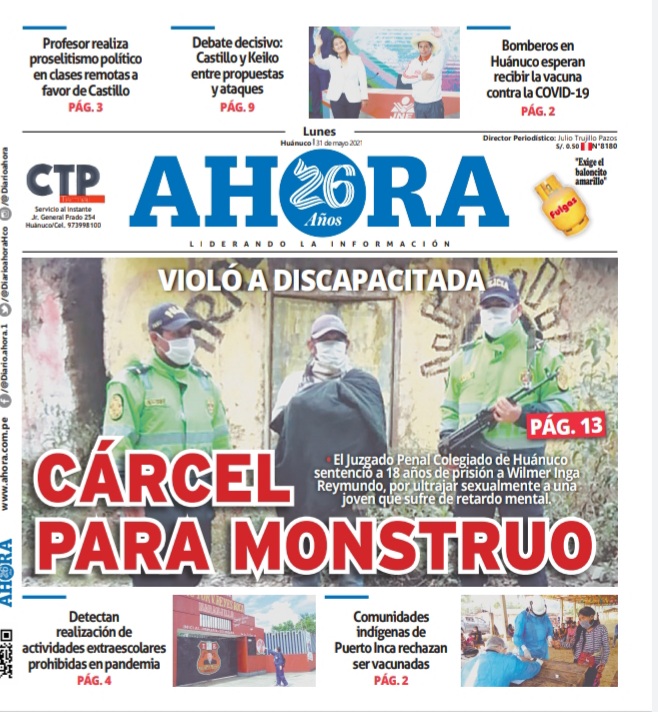 Edición digital Diario Ahora 31-05-2021