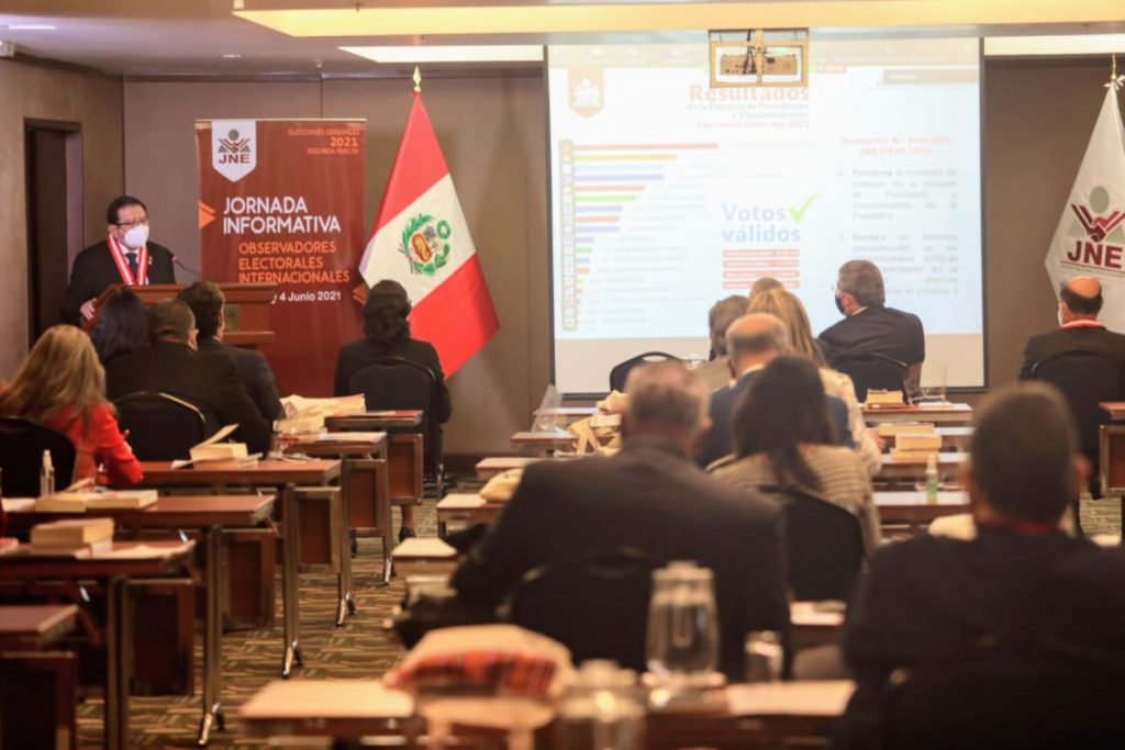 JNE ofrece garantías a observadores electorales internacionales