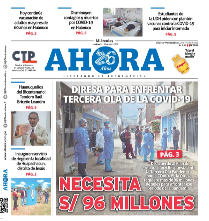 Edición Digital Diario Ahora 30-06-2021