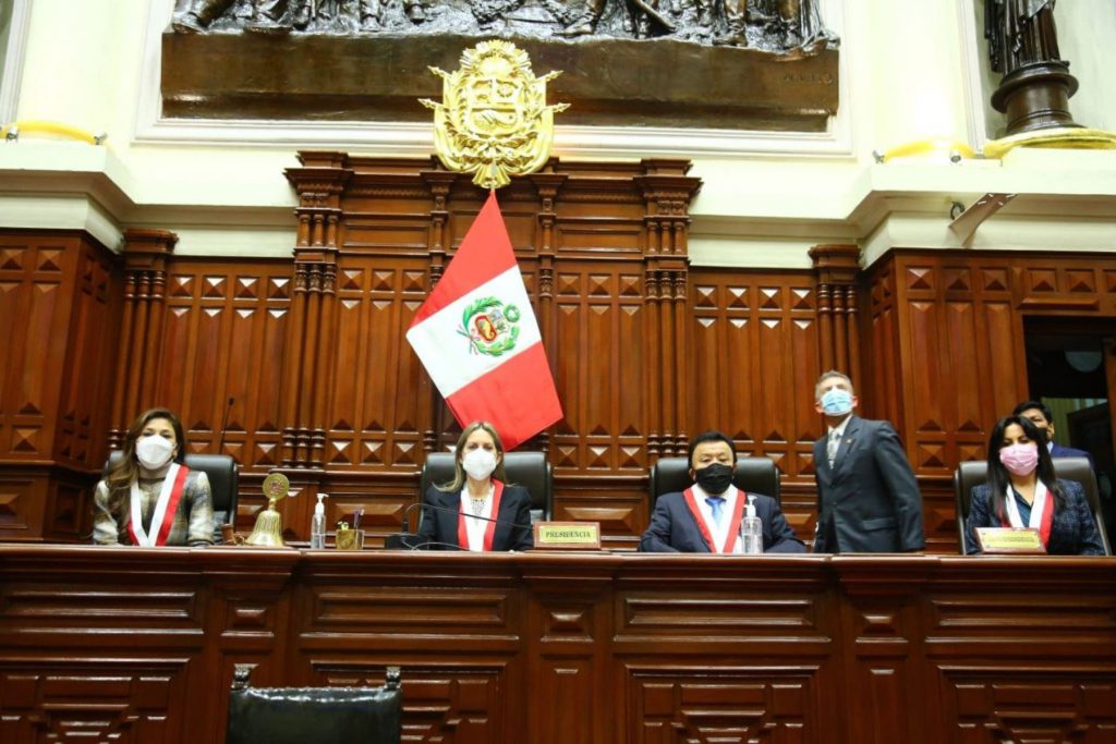 Presidenta del Congreso instala periodo anual de sesiones 2021-2022