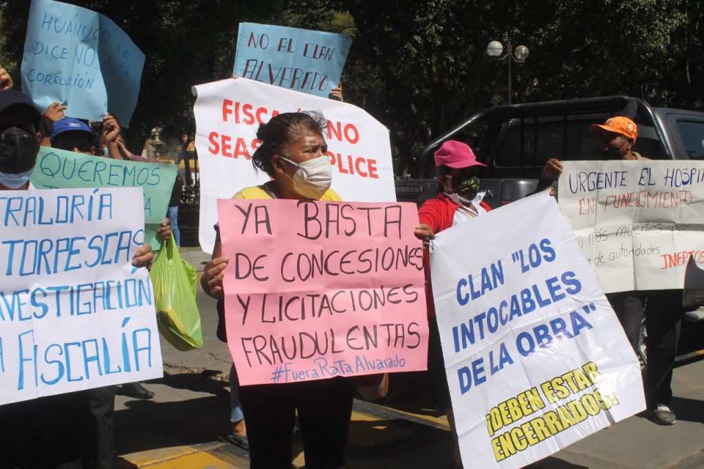 Megaoperativo: Huanuqueños manifestaron pidiendo celeridad en presuntos casos de corrupción