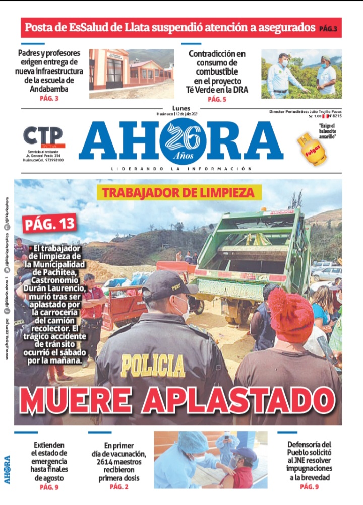 Edición Digital Diario Ahora 12-07-2021
