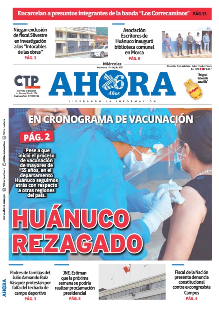 Edición Digital Diario Ahora 14-07-2021