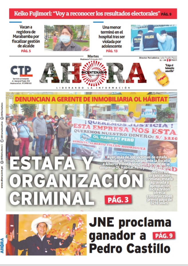 Edición Digital Diario Ahora 20-07-2021