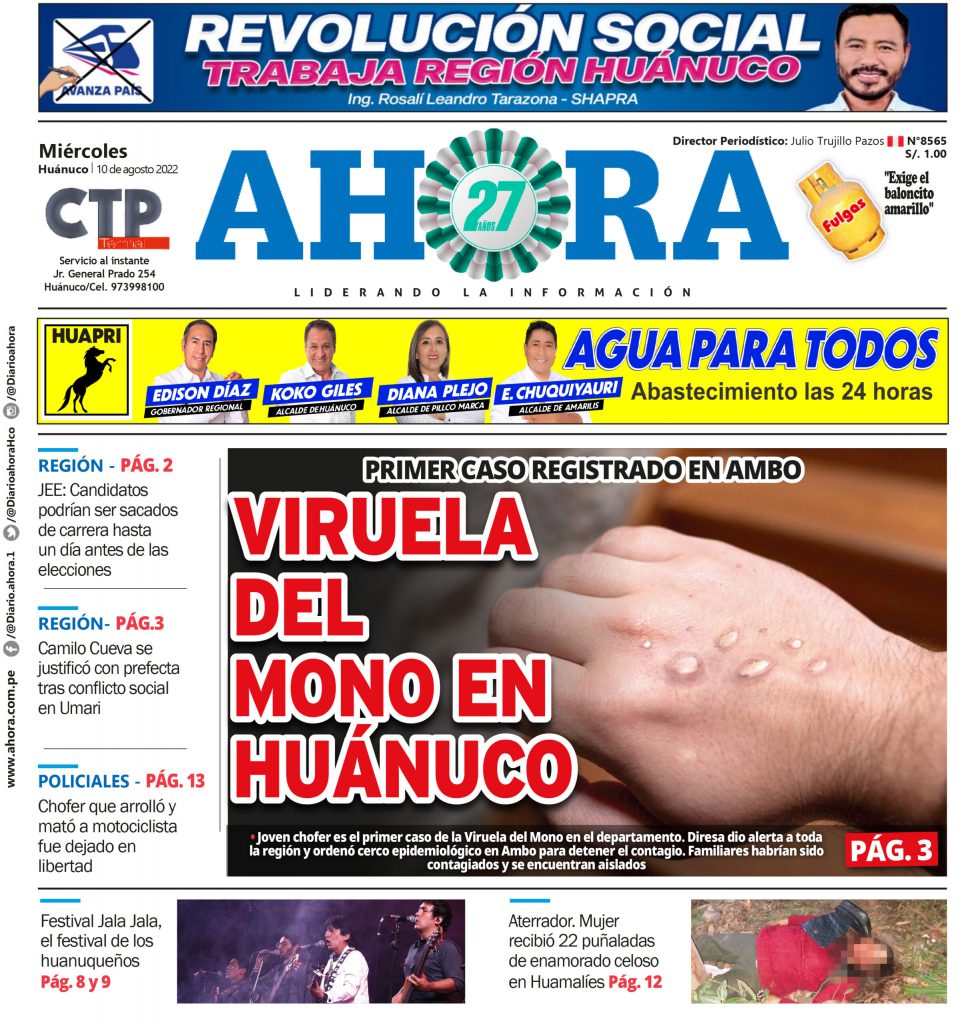 Edición Digital Diario Ahora 10/08/2022