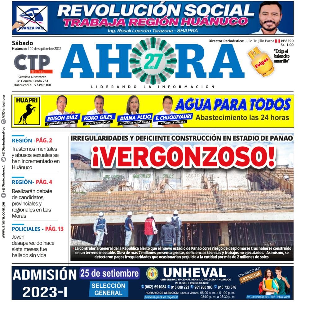Edición Digital Diario Ahora 10/09/2022