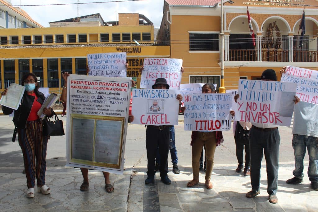 invasión de tierras