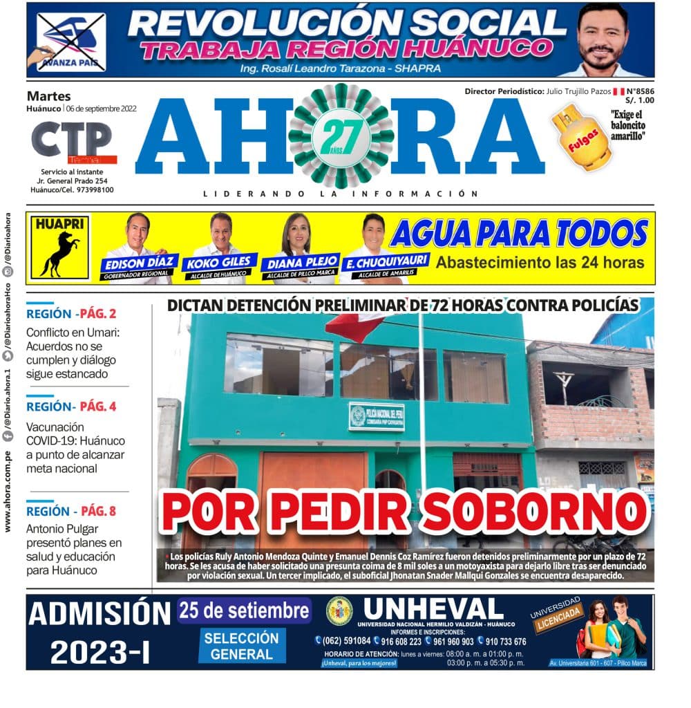 Edición Digital Diario Ahora 06/09/2022