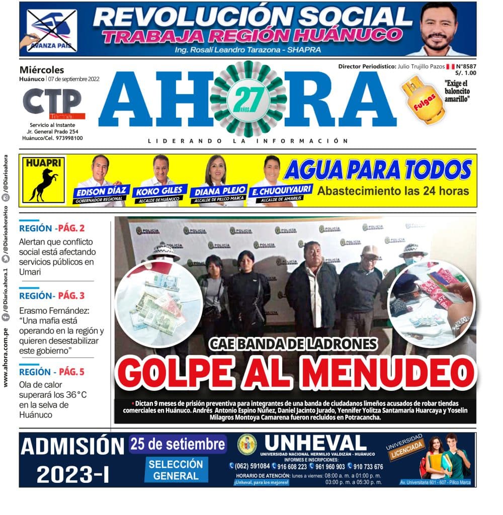 Edición Digital Diario Ahora 07/09/2022