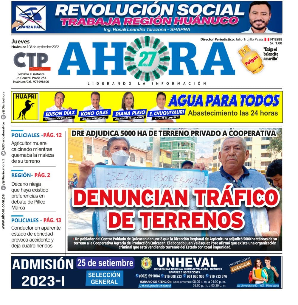 Edición Digital Diario Ahora 08/09/2022