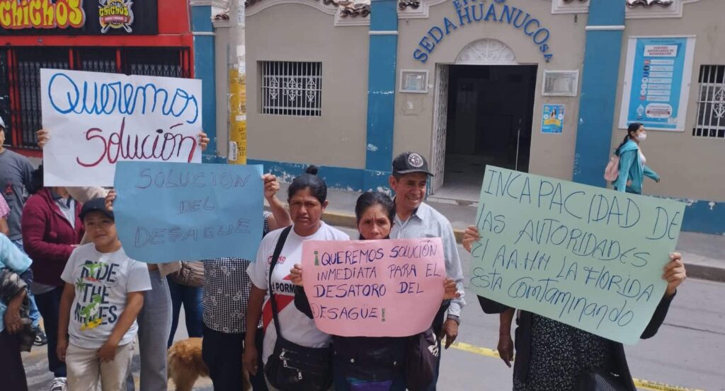 protesta en SEDA Huánuco