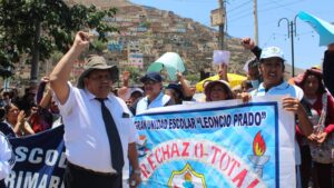 protestó contra proyecto de ley