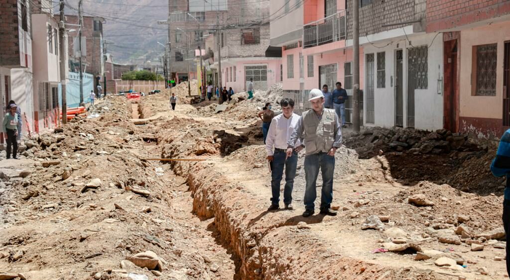 obra de agua y desagüe