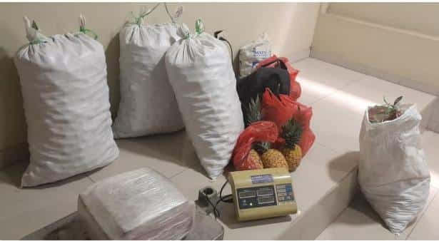 3 kilos de marihuana