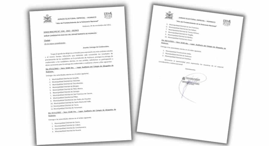 Entrega de credenciales